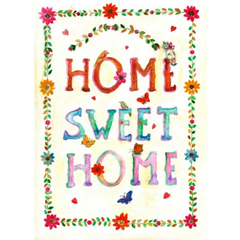 Πίνακας χειροποίητος home sweet home 20x25 εκ