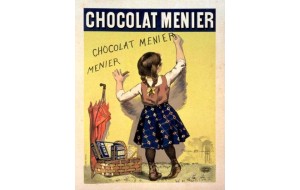 Πίνακας χειροποίητος retro διαφήμιση σοκολάτας 20x25 εκ