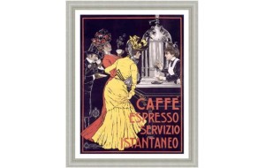 Πίνακας χειροποίητος vintage caffe espresso 20x25 εκ