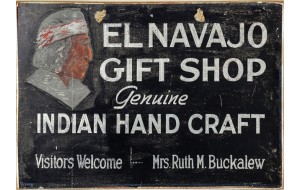 Ρετρό πίνακας χειροποίητος El Navajo gift shop