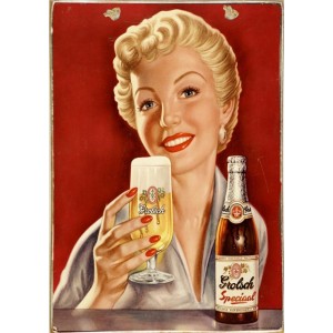 Ρετρό πίνακας χειροποίητος Grolsch beer