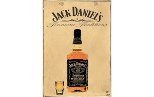 Ρετρό πίνακας χειροποίητος Jack Daniels