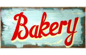 Ρετρό πίνακας χειροποίητος bakery