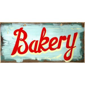 Ρετρό πίνακας χειροποίητος bakery
