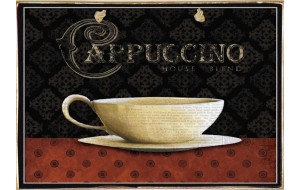 Ρετρό πίνακας χειροποίητος cappuccino