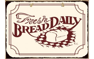 Ρετρό πίνακας χειροποίητος fresh bread