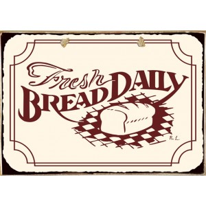 Ρετρό πίνακας χειροποίητος fresh bread