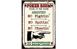 Ρετρό πίνακας χειροποίητος poker room