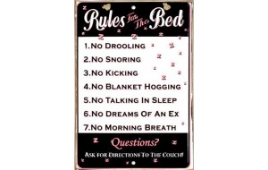 Ρετρό πίνακας χειροποίητος rules for bed