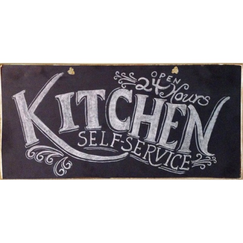 Vintage πίνακας χειροποίητος kitchen 26x13 εκ