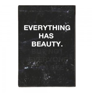 Beauty In everything retro ξύλινος πίνακας