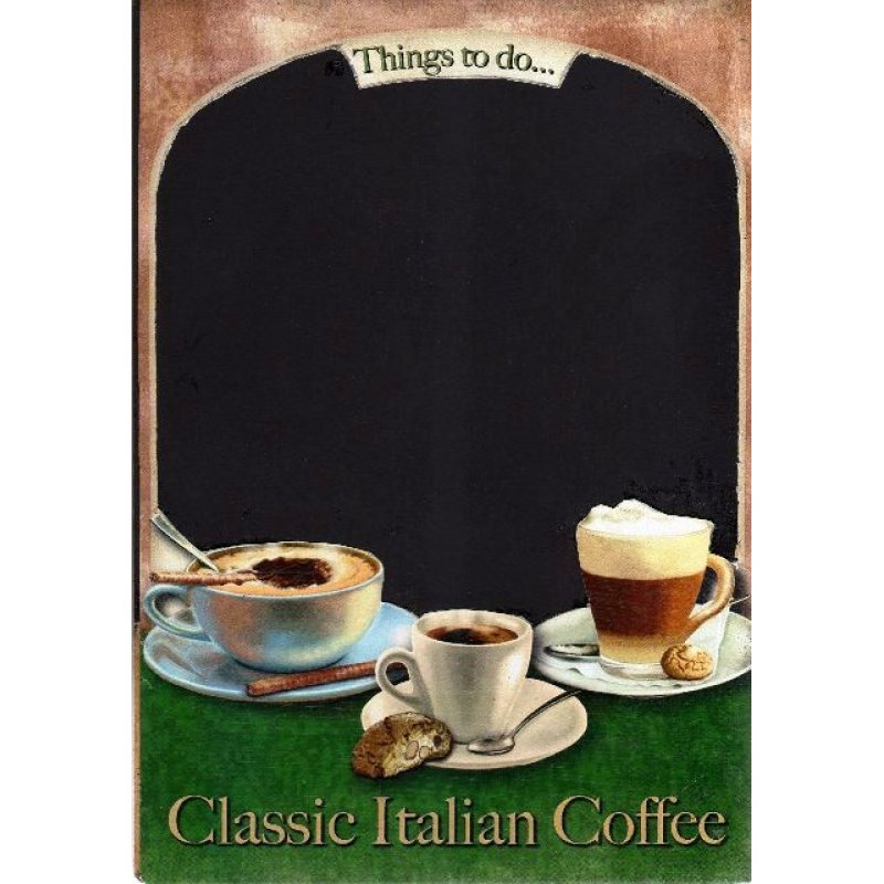 Classic Italian Coffee - Χειροποίητος Μαυροπίνακας 20X30 εκατοστά