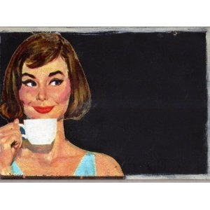 Ο πρωϊνός καφές - Χειροποίητος μαυροπίνακας