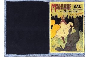 Moulin Rouge - Χειροποίητος Μαυροπίνακας 20X30 εκατοστά