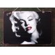 Πίνακας χειροποίητος Marilyn Monroe black and white 30x20 εκ