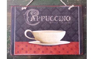 Πίνακας χειροποίητος cappuccino 30x20 εκ