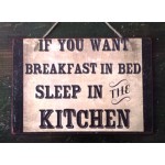 Πίνακας χειροποίητος breakfast in bed 30x20 εκ