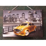 Πίνακας χειροποίητος New York taxi 30x20 εκ