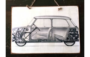 Πίνακας χειροποίητος car drawing 30x20 εκ