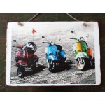 Πίνακας χειροποίητος vespa 30x20 εκ