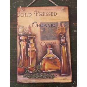 Πίνακας χειροποίητος olive oil vintage