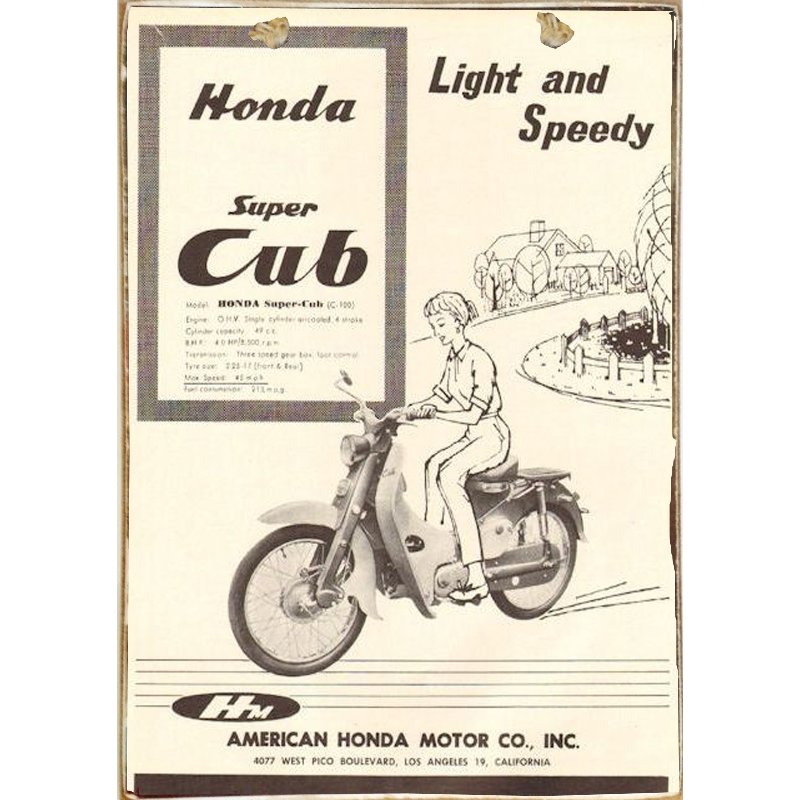 Πίνακας χειροποίητος διαφήμιση Honda 20x30 εκ