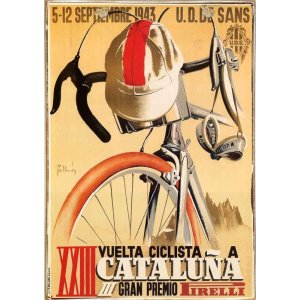 Πίνακας χειροποίητος vuelta ciclista Italia 20x30 εκ