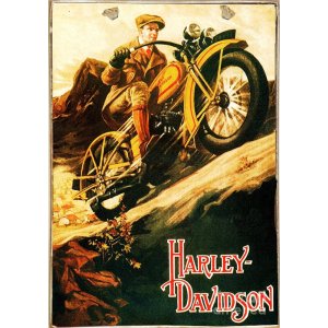 Πίνακας χειροποίητος Harley Davidson 20x30 εκ