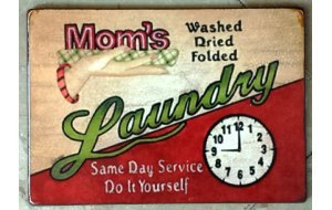 Πίνακας χειροποίητος laundry 