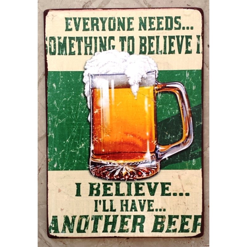 Πίνακας χειροποίητος beer lover's quote