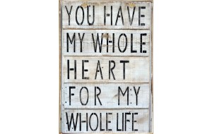 Ρετρό πίνακας χειροποίητος you have my heart