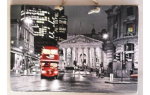 Πίνακας χειροποίητος ασπρόμαυρη εικόνα London