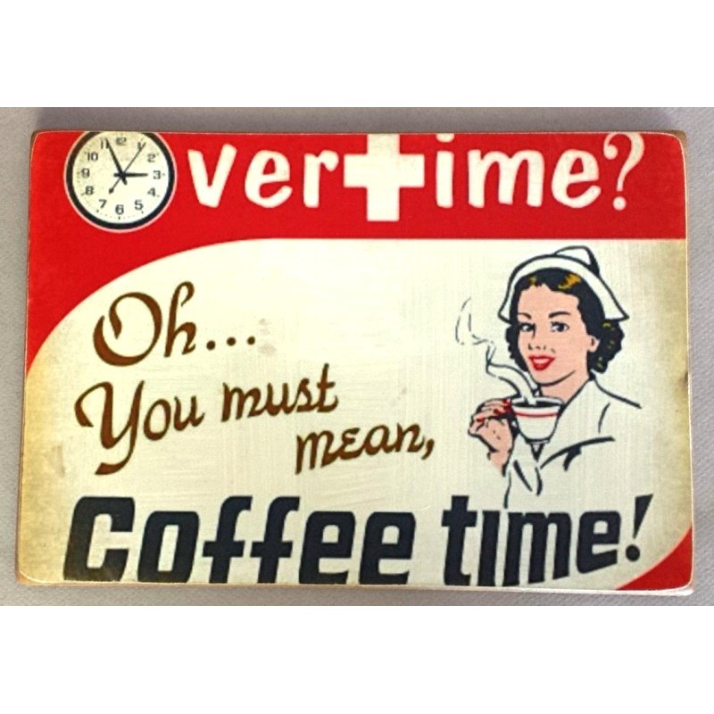 Πίνακας χειροποίητος nurse coffee time