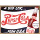 Πίνακας χειροποίητος vintage διαφήμιση Pepsi Cola