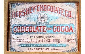 Πίνακας χειροποίητος vintage διαφήμιση Hershey chocolate