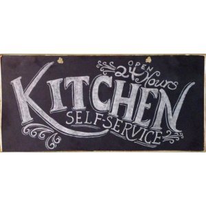Vintage πίνακας χειροποίητος kitchen 26x13 εκ