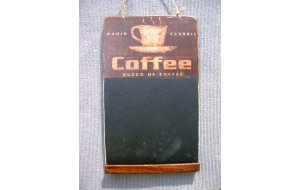 Coffee vintage χειροποίητος μαυροπίνακας 26x38 εκ