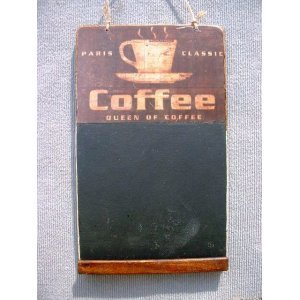 Coffee vintage χειροποίητος μαυροπίνακας 26x38 εκ