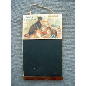 Cats χειροποίητος μαυροπίνακας 26x38 εκ