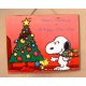Xειροποίητο Χριστουγεννιάτικο ταμπελάκι με cartoon και Χριστουγεννιάτικο δέντρο 25x20 εκ