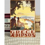 Grece Aedipsos vintage ξύλινο πινακάκι 20x30 εκ