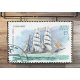 Russian post ξύλινος χειροποίητος πίνακας γραμματόσημο