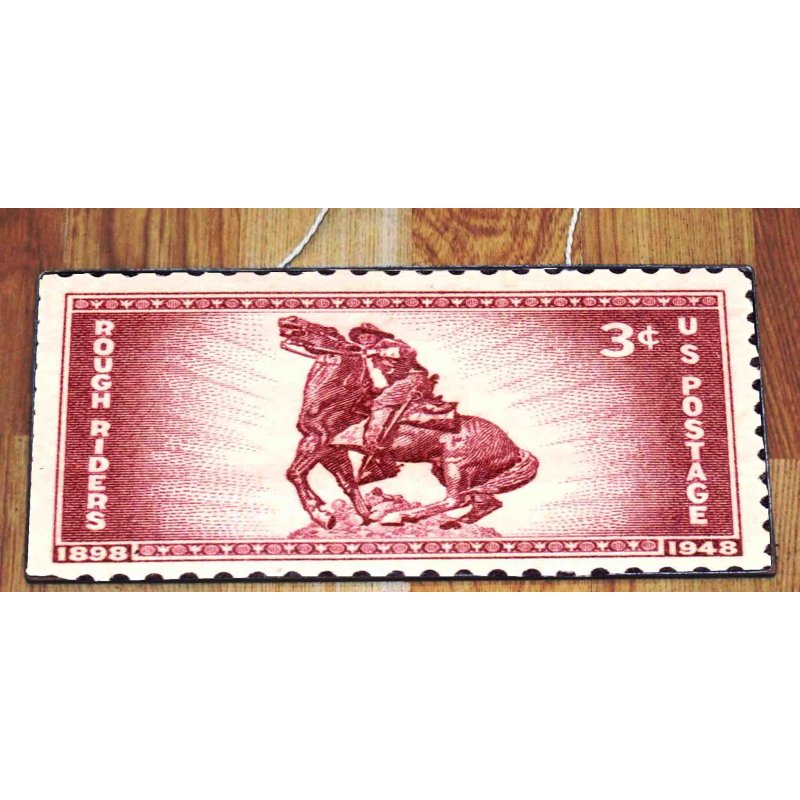 US poststamp χειροποίητος πίνακας γραμματόσημο