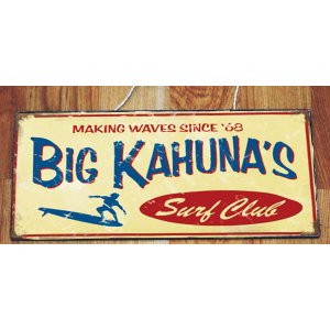 Big Kahuna's Vintage Ξύλινο Πινακάκι 13 x 26 cm