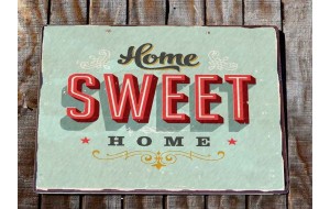 Home sweet home ρετρό ξύλινο πινακάκι