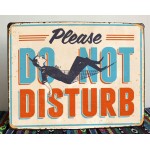 Do not disturb vintage ξύλινο πινακάκι 30x20 εκ