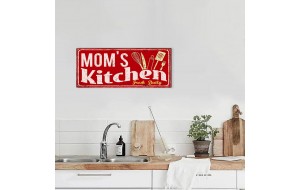 Moms kitchen vintage ξύλινος πίνακας