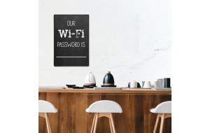 WiFi password ξύλινος χειροποίητος πίνακας