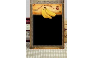 Giant governor bananas ξύλινο χειροποίητο μαυροπινακάκι