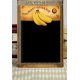 Giant Governor Bananas Ξύλινο Χειροποίητο Μαυροπινακάκι 20x30 cm